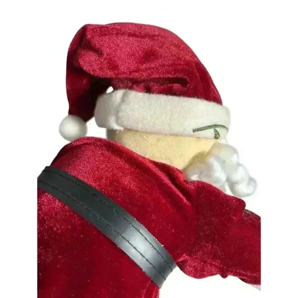 Vintage Stand Up Plush Santa Claus Weighted Feet - Picture 8 of 12